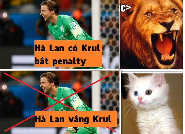 Mất Krul Hà Lan đá penalty quá yếu kém