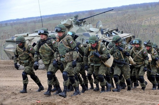 
Binh lính Nga trong một cuộc tập trận
