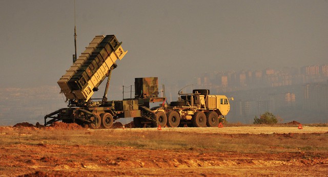 A Patriot missile battery