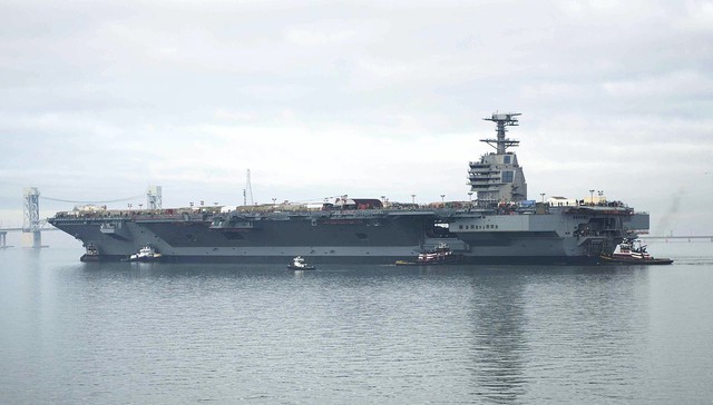 
Tàu sân bay USS Gerald R. Ford (CVN-78). Ảnh: Wiki
