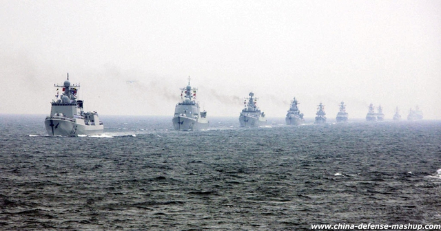 Tàu chiến của hải quân Trung Quốc.