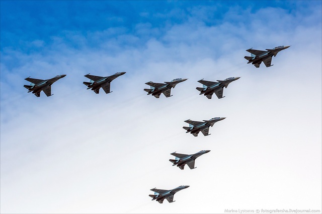 Biên đội Su-30SM và Su-35.