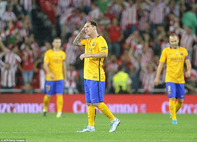 Có nằm mơ, Messi cũng không thể ngờ anh và các đồng đội thủng lưới 4 bàn trước Bilbao.