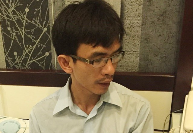 
Trần Minh Triều khi bị bắt giữ (Ảnh: Vietnamnet)
