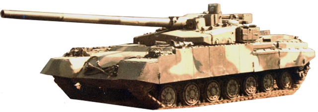 Hình ảnh được cho là mẫu xe tăng xe tăng Buntar (Rebel) tối mật của Liên Xô.