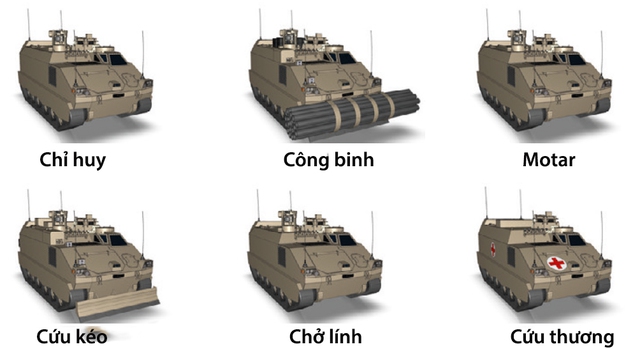 Với thiết kế kiểu module nên xe rất đa dạng về các phiên bản.