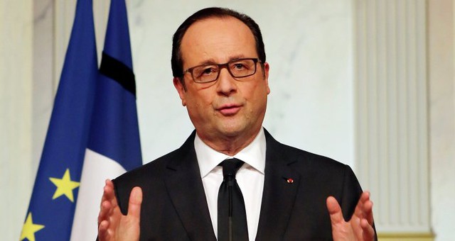 Tổng thống Pháp Francois Hollande luôn phản đối kịch liệt việc kết nạp Gruzia và Ukraine vào NATO. Ảnh: AP