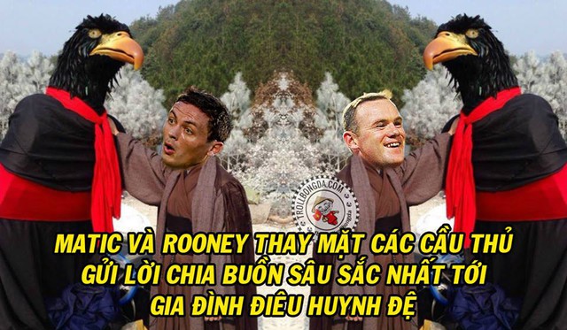 Rooney cũng không kém phần long trọng khi bắn chim trong tình huồng thuận lợi.