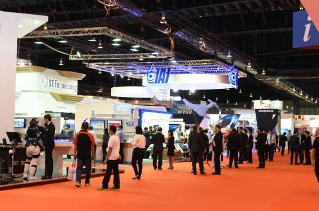 Khu vực trưng bày trong nhà tại triển lãm IMDEX Asia 2015.