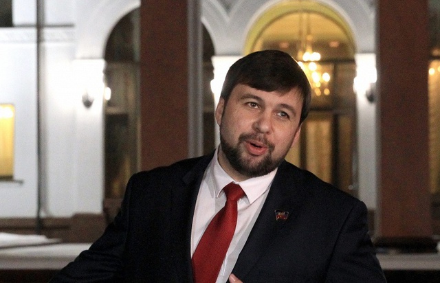 Đại diện ly khai Donetsk tại Nhóm Tiếp Xúc Denis Pushilin. Ảnh: TASS.