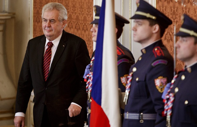 Tổng thống CH Czech Milos Zeman. Ảnh: EPA.