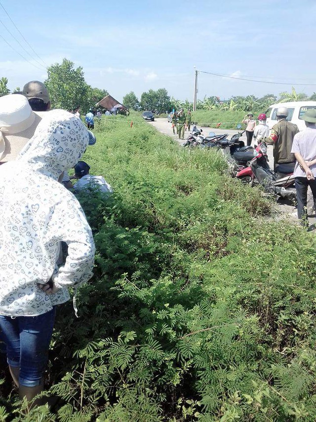 Hiện trường vụ việc chỉ cách thành phố Ninh Bình khoảng 5 km. (Ảnh người dân cung cấp)