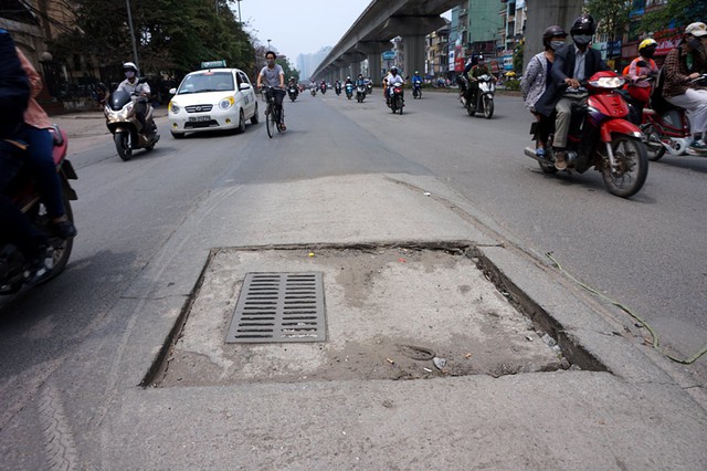 Mặt đường, Nguyễn Trãi, gập ghềnh