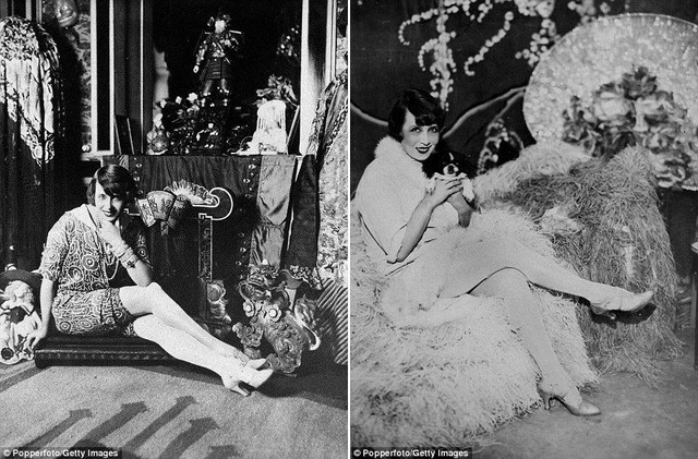 
Diễn viên, ca sĩ và vũ công Mistinguett, nghệ sĩ nổi tiếng nhất của Moulin Rouge ở Paris. Ảnh được chụp vào khoảng năm 1900.

