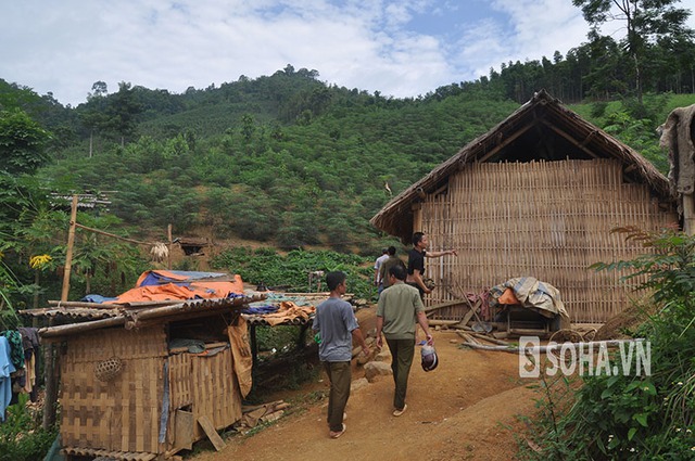 Căn lán của gia đình nghi phạm Đặng Văn Hùng.