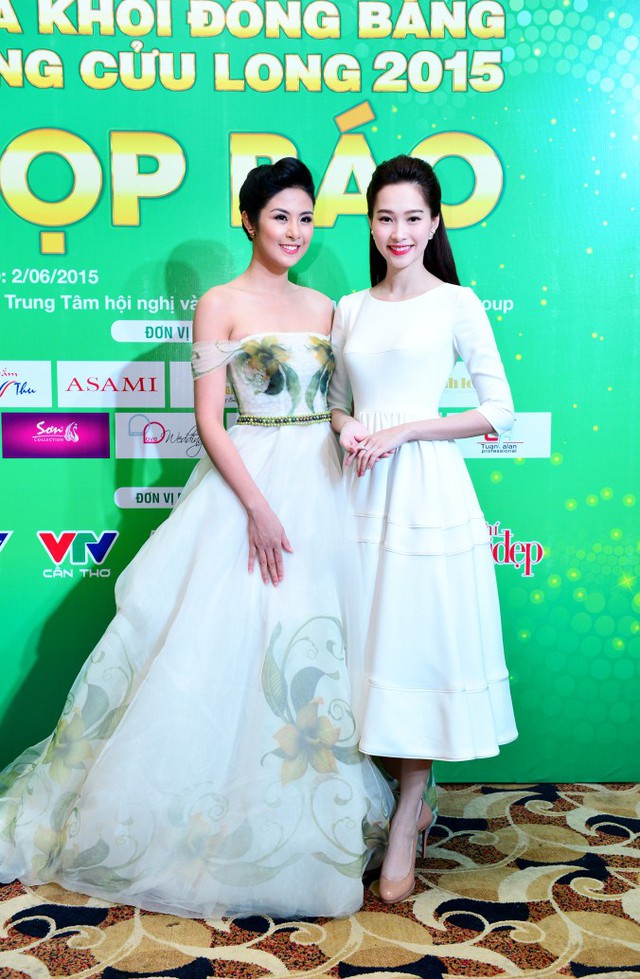 Hoa hậu Ngọc Hân và Thu Thảo rạng ngời tại sự kiện