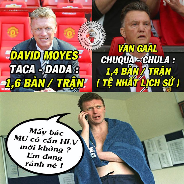 Man United của Van Gaal còn tệ hơn của David Moyes?