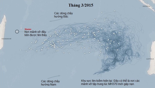 MH370, máy bay, mất tích, hành trình tìm kiếm, mảnh vỡ, trôi dạt, hướng đi