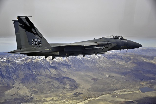 
Theo David Axe, F-15 mang theo vũ khí không-đối-không và các phi công của họ được huấn luyện tăng cường để bắn hạ máy bay chiến đấu của đối phương.
