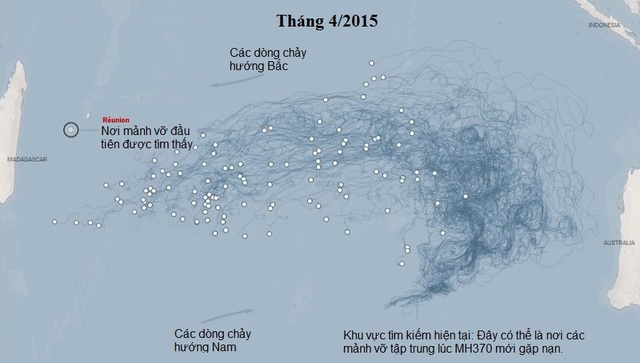 MH370, máy bay, mất tích, hành trình tìm kiếm, mảnh vỡ, trôi dạt, hướng đi