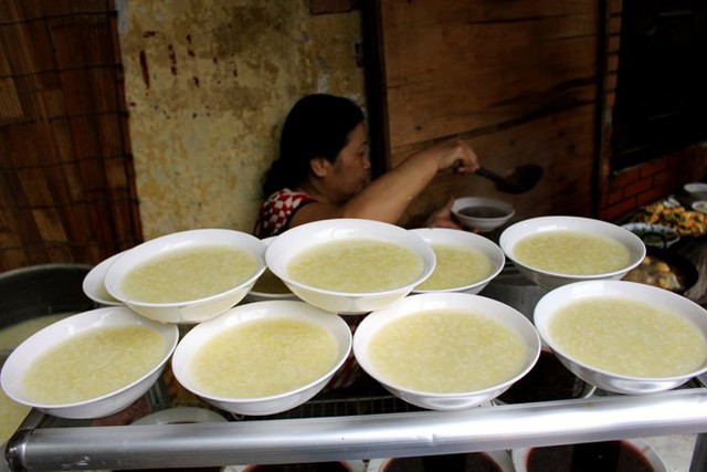 Những bát cháo sánh mịn, thơm ngon