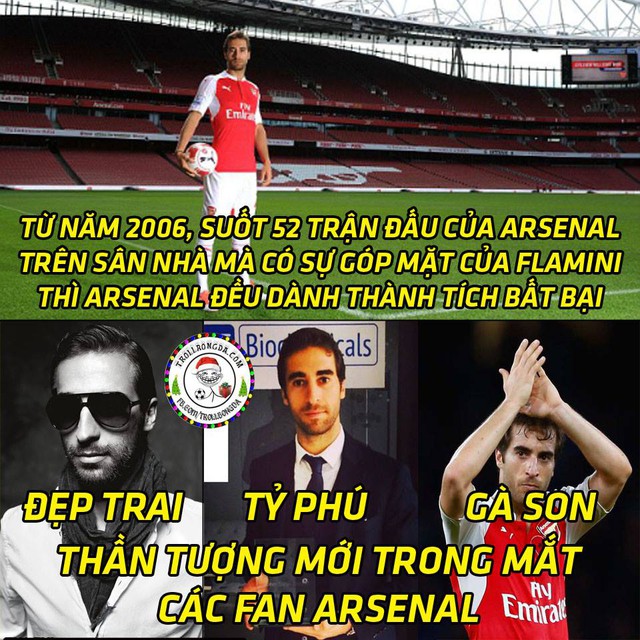 
Flamini đang hot nhất Arsenal.
