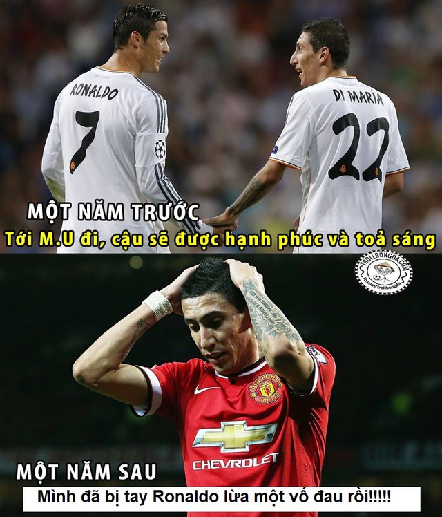 Ronaldo chính là người đã lừa Di Maria sang Man United.