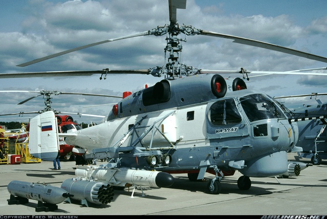 
Trực thăng Ka-32A7 và một số loại vũ khí có thể mang theo
