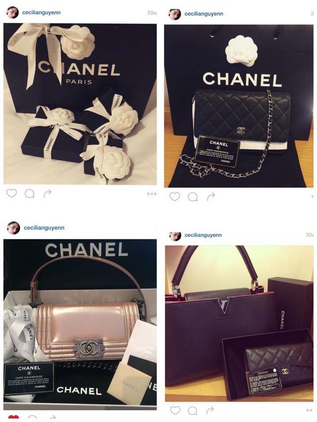 Cô bạn có 30 chiếc túi Chanel với trị giá hàng tỷ đồng.
