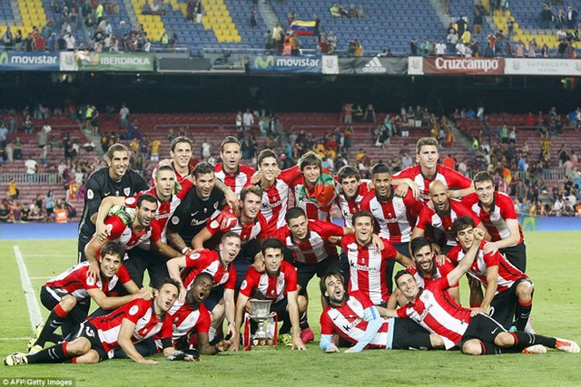 Athletic Bilbao giành Siêu cúp Tây Ban Nha. (Nguồn:AFP/Getty Images)