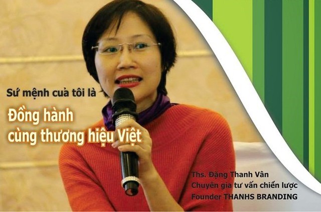 ThS Đặng Thanh Vân, người nghiên cứu tư vấn về thương hiệu