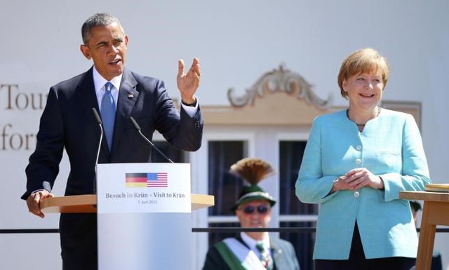  Thủ tướng Đức&nbsp;Angela Merkel và Tổng thống Mỹ&nbsp;Barack Obama là hai trong số 7 lãnh&nbsp;đạo thế giới tham dự hội nghị G7 trong 2 ngày 7 - 8/6.