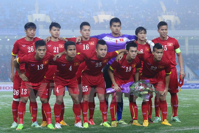 Rất nhiều cầu thủ của Olympic Việt Nam sẽ gia nhập đội hình dự SEA Games 28 tới. (Ảnh: Minh Chiến/Vietnam+)
