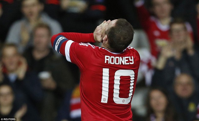 Rooney rất vui mừng với pha lập công đầu tiên sau thời gian dài im tiếng.