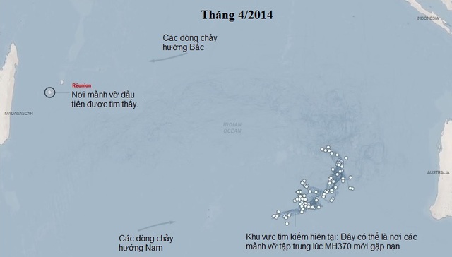 MH370, máy bay, mất tích, hành trình tìm kiếm, mảnh vỡ, trôi dạt, hướng đi