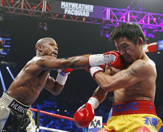 Những cú đấm thẳng của Mayweather rất hiệu quả