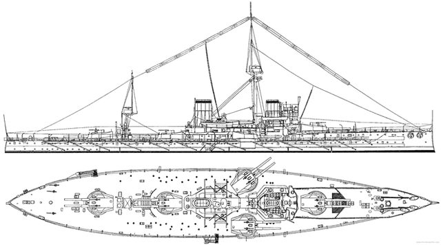 Nó cũng là chiếc tàu chiến chủ lực đầu tiên vận hành bằng turbine hơi nước, khiến nó trở thành thiết giáp hạm nhanh nhất thế giới vào lúc nó hoàn tất.