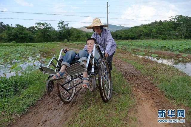 Nghị lực phi thường của cậu bé ốc sên bò đến lớp