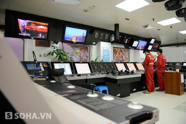 Phòng điều khiển trung tâm của Hải Dương 981, ảnh chụp ngày 20/11/2014. Nguồn: THX.