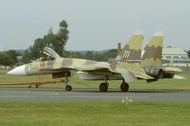 Một chiếc Su-37 đang trong quá trình thử nghiệm