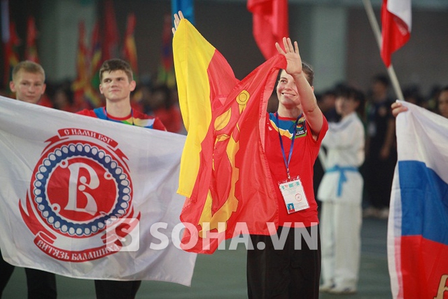 Các VĐV tới từ Nga rất hào hứng, thân thiện.