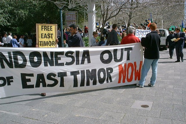 Biểu tình đòi độc lập ở Đông Timor, đòi tách khỏi Indonesia.