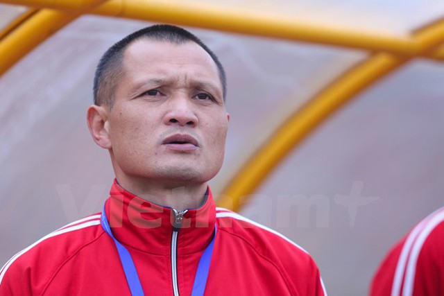 Trước khi lên đội một, huấn luyện viên Ngô Quang Trường từng dẫn dắt U19 và U21 Sông Lam Nghệ An. (Ảnh: Minh Chiến/Vietnam+)