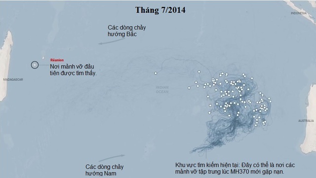 MH370, máy bay, mất tích, hành trình tìm kiếm, mảnh vỡ, trôi dạt, hướng đi