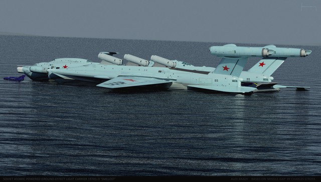 
Hải quân Liên Xô từng gây ấn tượng mạnh với hai mẫu Ekranoplan khổng lồ được gọi bằng cái tên Quái vật biển Caspian là KM và Lun. Tuy nhiên, hai lớp Ekranoplan ấy vẫn chưa là gì nếu đặt cạnh chiếc Smelost.
