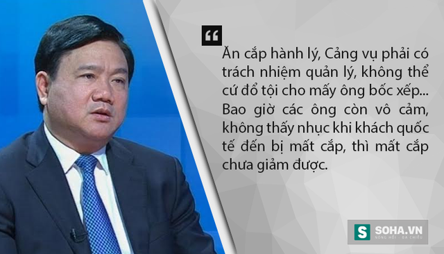 
Bộ trưởng Thăng đã gay gắt như vậy tại cuộc họp chiều 18/6, với lãnh đạo các đơn vị ngành hàng không và cơ quan công an về tình hình mất cắp hành lý ở sân bay. (Ảnh: Bộ GTVT)
