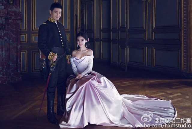Ảnh cưới đẹp lung linh của cặp đôi đình đám được Studio Huỳnh Hiểu Minh cập nhật trên trang Weibo
