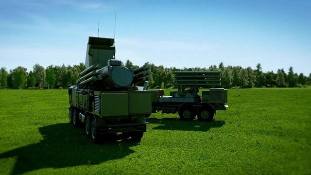 Hệ thống Pantsir-S1 mới này được trang bị ra đa khác so với các hệ thống cũ.