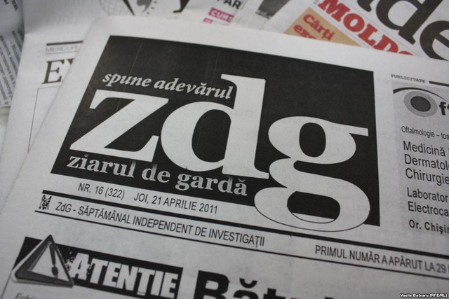 Báo chí Moldova, trong đó có tờ Ziarul de Garda, sẽ chịu ảnh hưởng nặng nề nếu lệnh cấm được quốc hội thông qua. Ảnh: Google Images