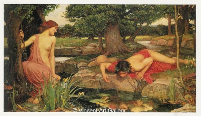 
Trong thần thoại Hy Lạp, Narcissus đã phải lòng chính hình ảnh phản chiếu của mình
